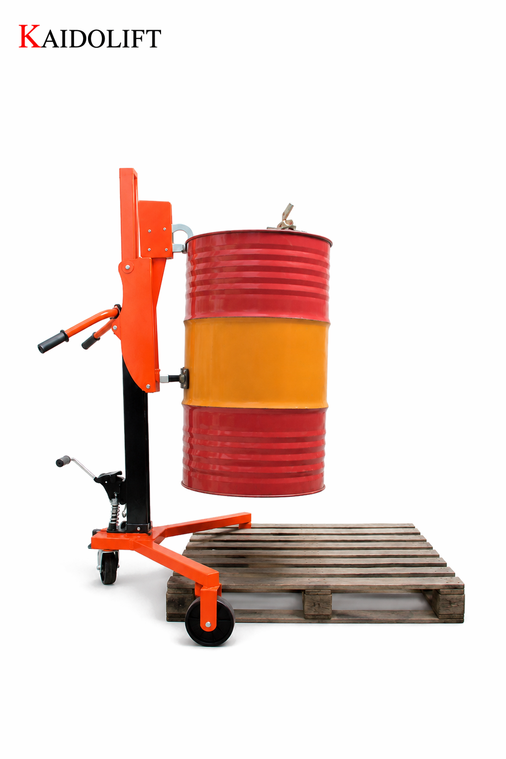Pedal Hydraulic Drum Carrier Foot Pump Drum Caddy - Image 7