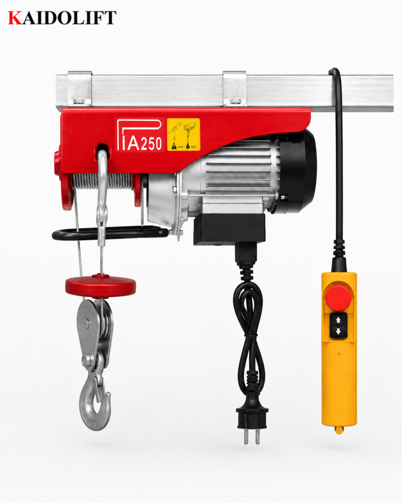 PA Mini Electric Hoist (Polipasto Eléctrico Mini) | 100kg to 1000kg, 220V/230V Portable Wire Rope Winch