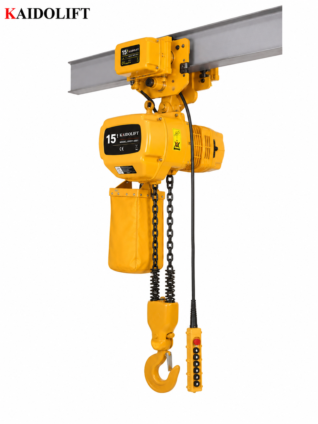 HHSY Electric Chain Hoist (Polipasto Eléctrico de Cadena) | 0.5T to 5T Heavy Duty Industrial Lifting Hoist with Customizable Lift Height - Image 2